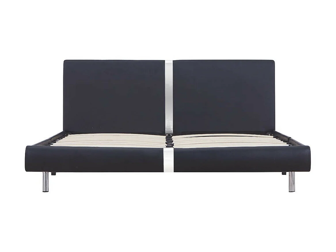 Lit Noir Similicuir 120x200 2