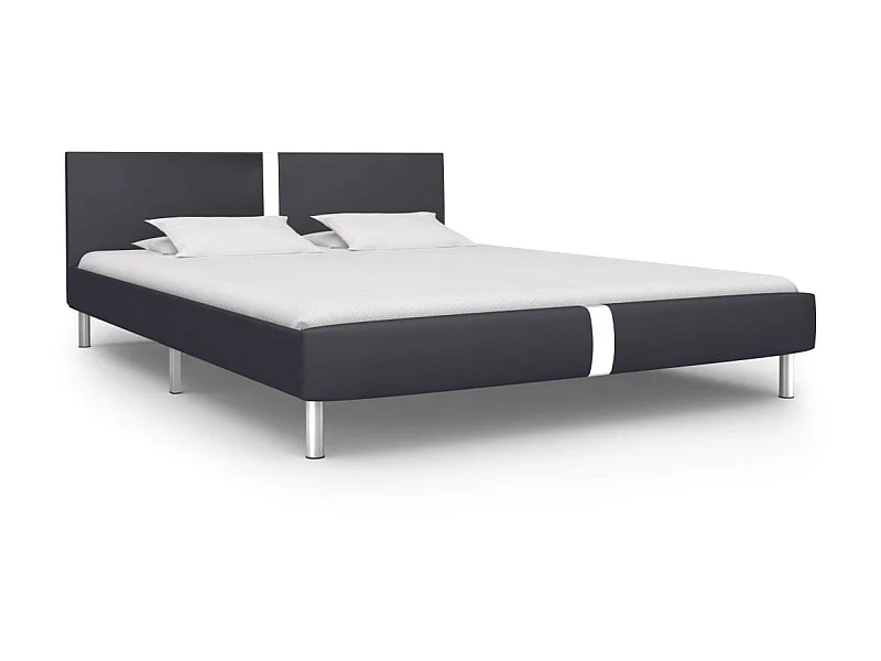 Lit Noir Similicuir 120x200 2