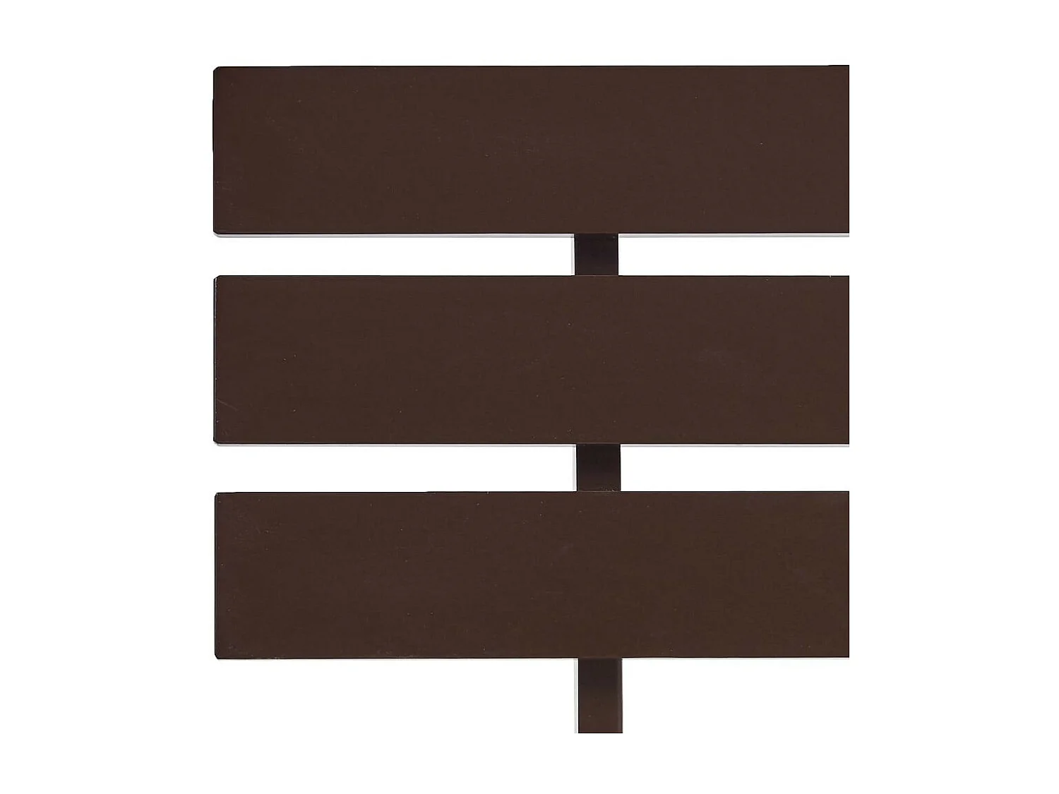 Lit Marron foncé Bois de pin massif 100x200 2