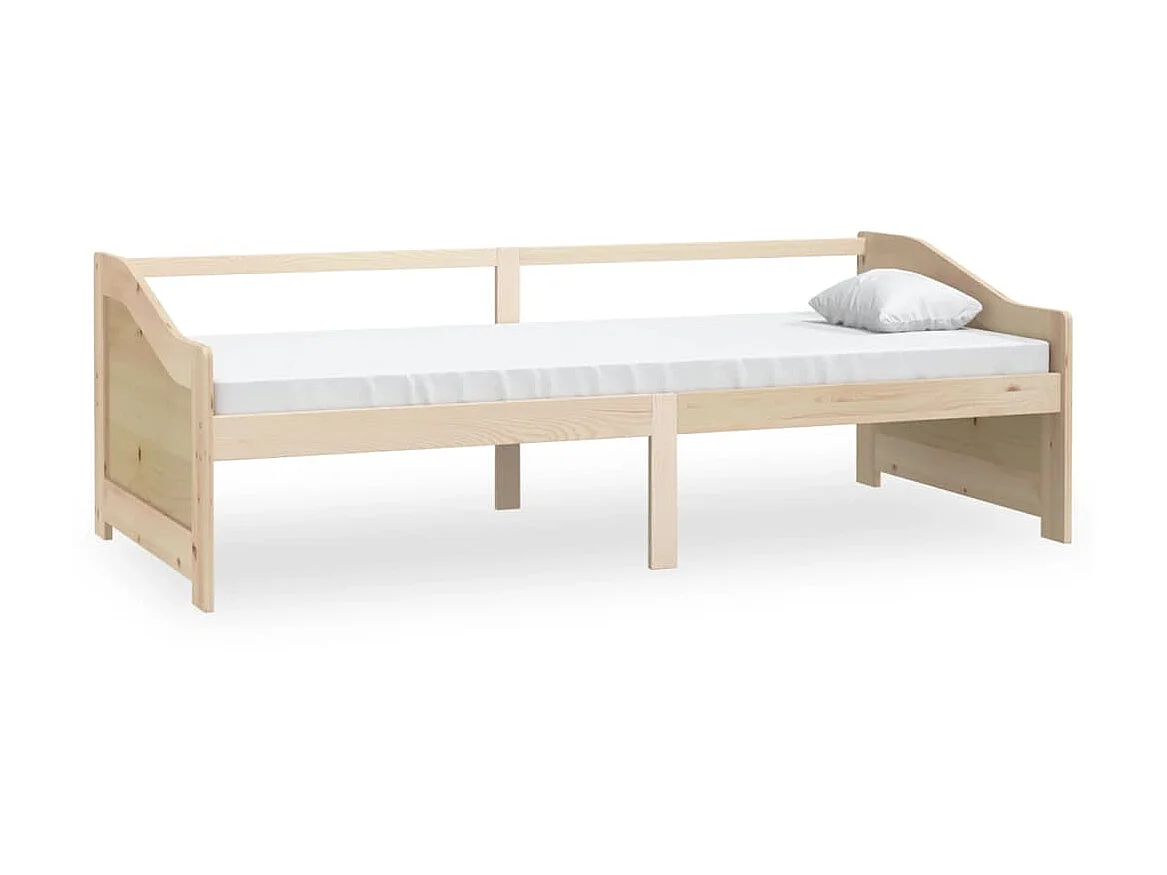 Lit de repos 3 places Bois de pin massif 90x200