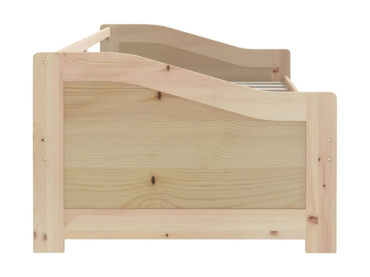 Lit de repos 3 places Bois de pin massif 90x200