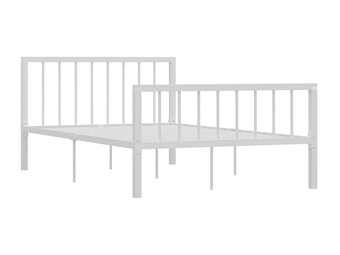 Lit Blanc Métal 120x200 7