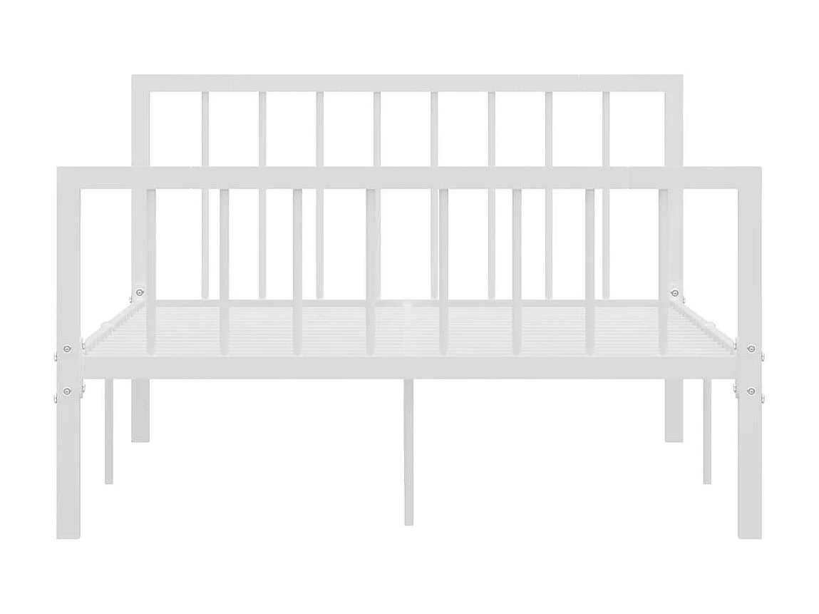 Lit Blanc Métal 120x200 7