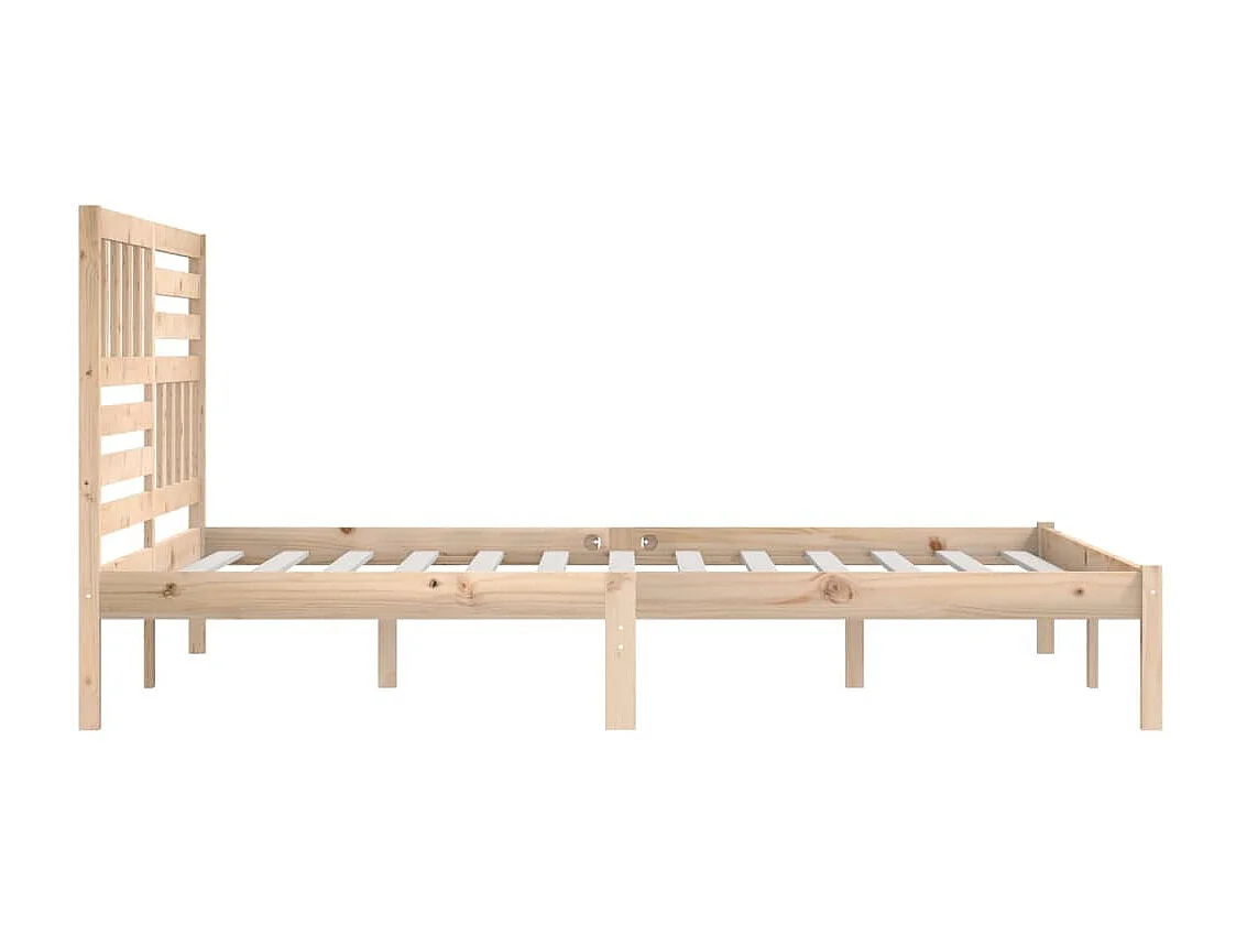 Lit Bois de pin massif 200x200 11