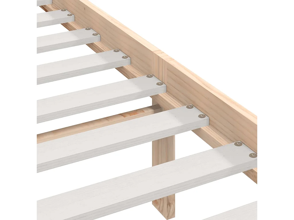 Lit Bois massif 120x190 Petit Double 6