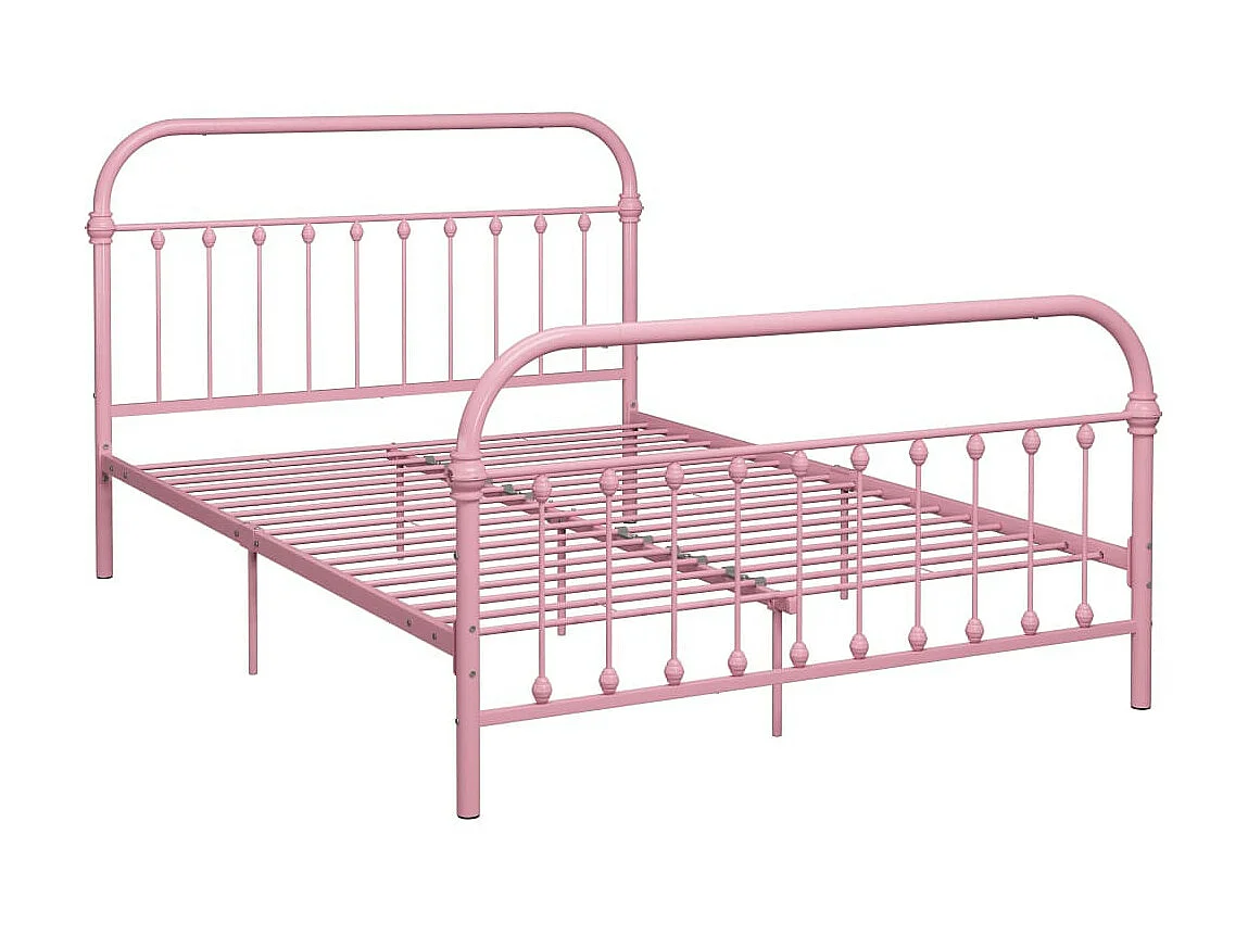 Lit Rose Métal 140x200