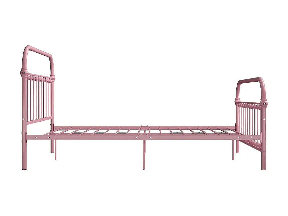 Lit Rose Métal 140x200