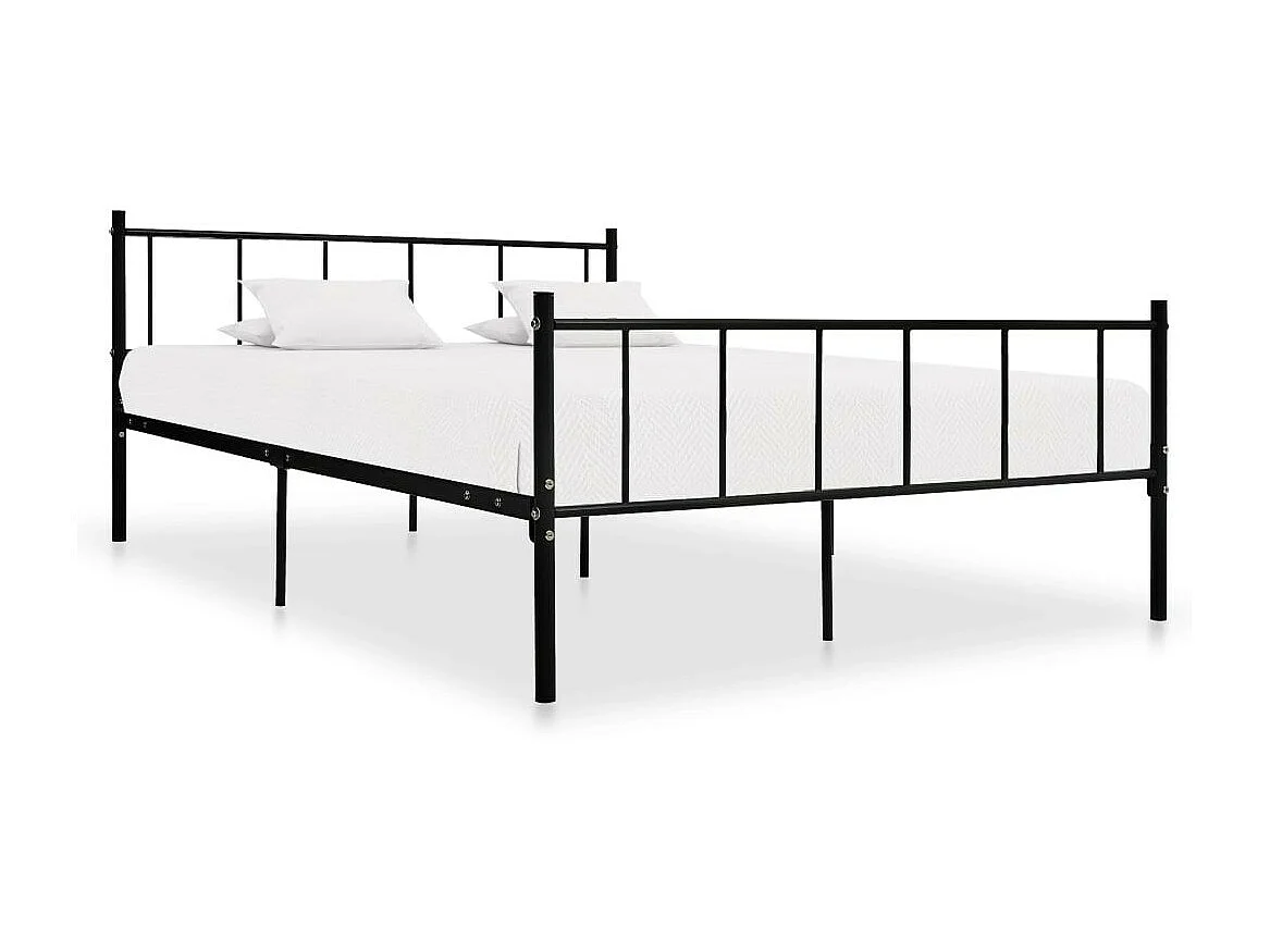Lit Noir Métal 180x200