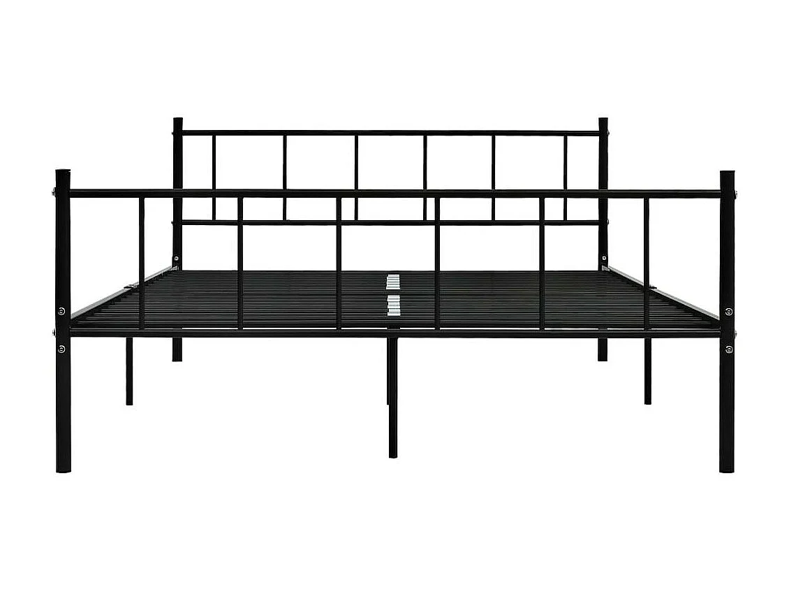 Lit Noir Métal 180x200