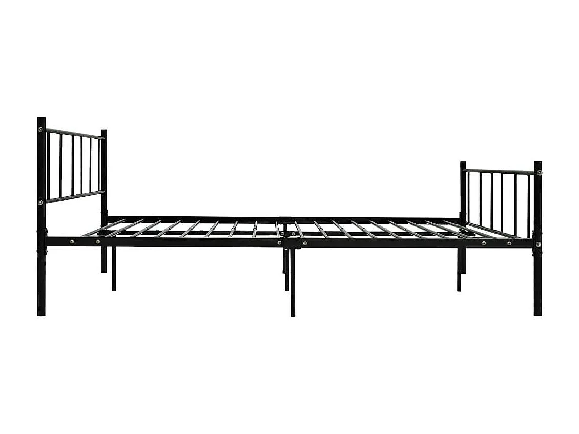 Lit Noir Métal 180x200