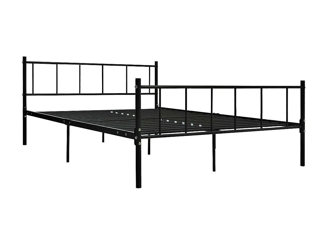 Lit Noir Métal 180x200