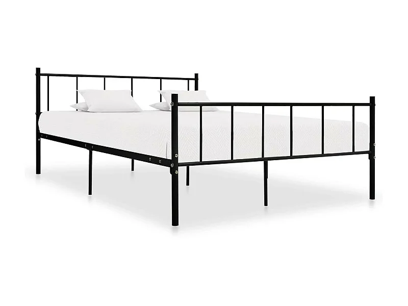 Lit Noir Métal 180x200