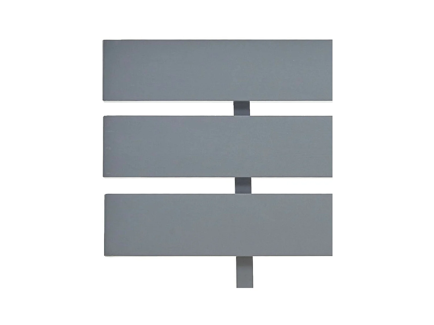 Lit Gris Bois de pin massif 160x200