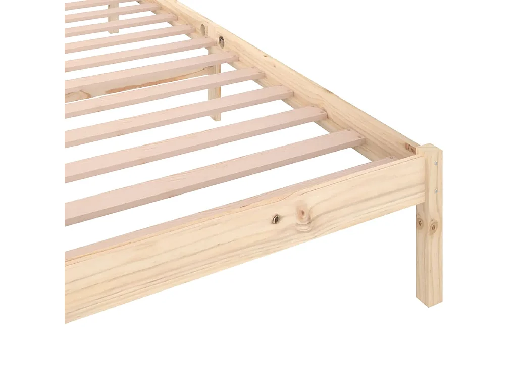 Lit Bois de pin massif 100x200 8