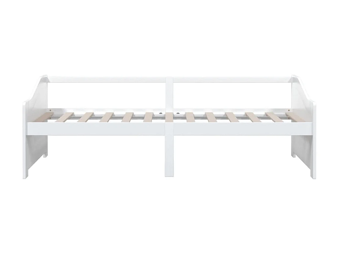 Lit de repos 3 places Blanc Bois de pin massif 90x200