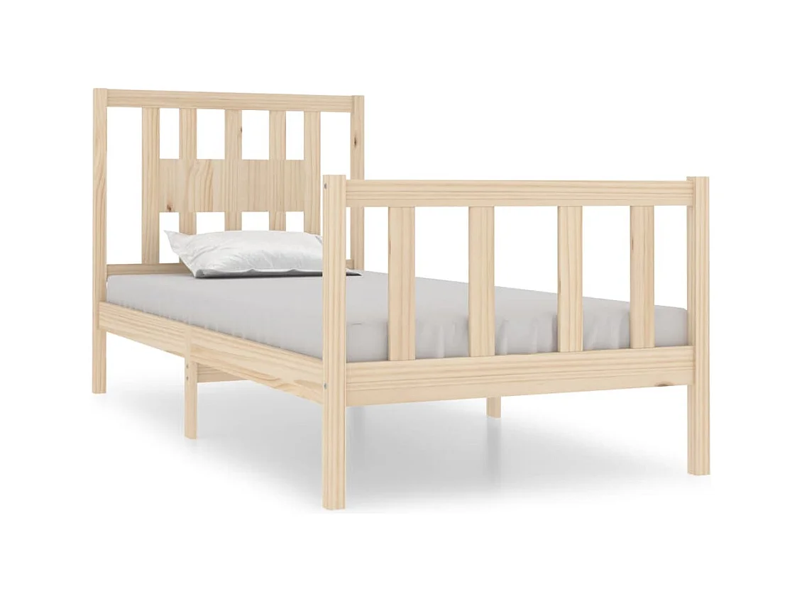 Lit Bois massif 90x190 Simple
