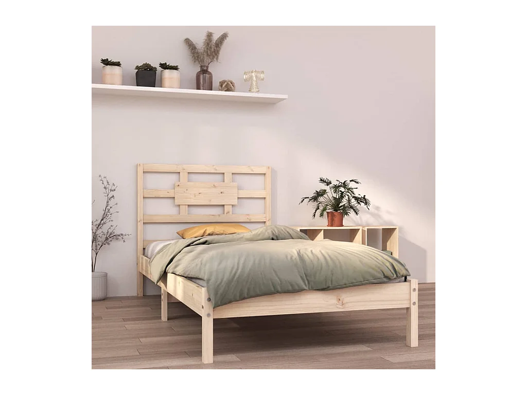Lit Bois massif 90x190 Simple 6