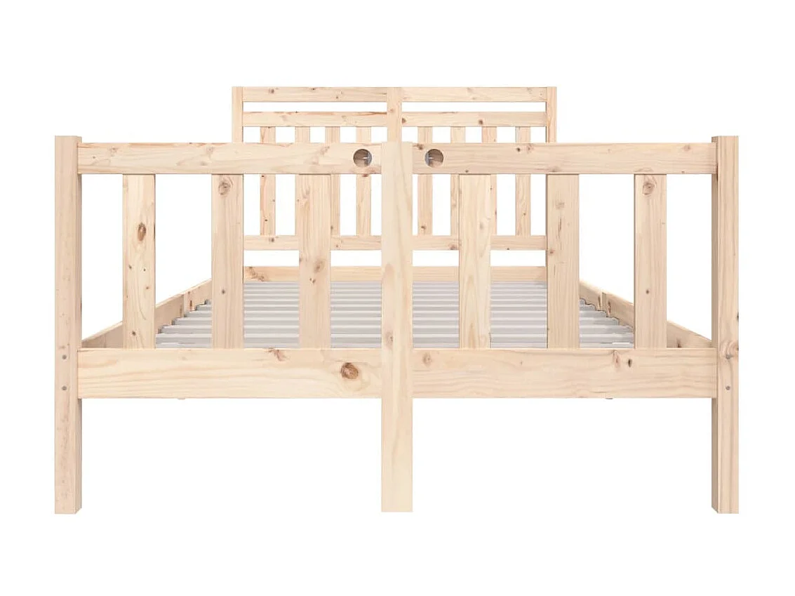 Lit Bois massif 120x190 Petit Double 7