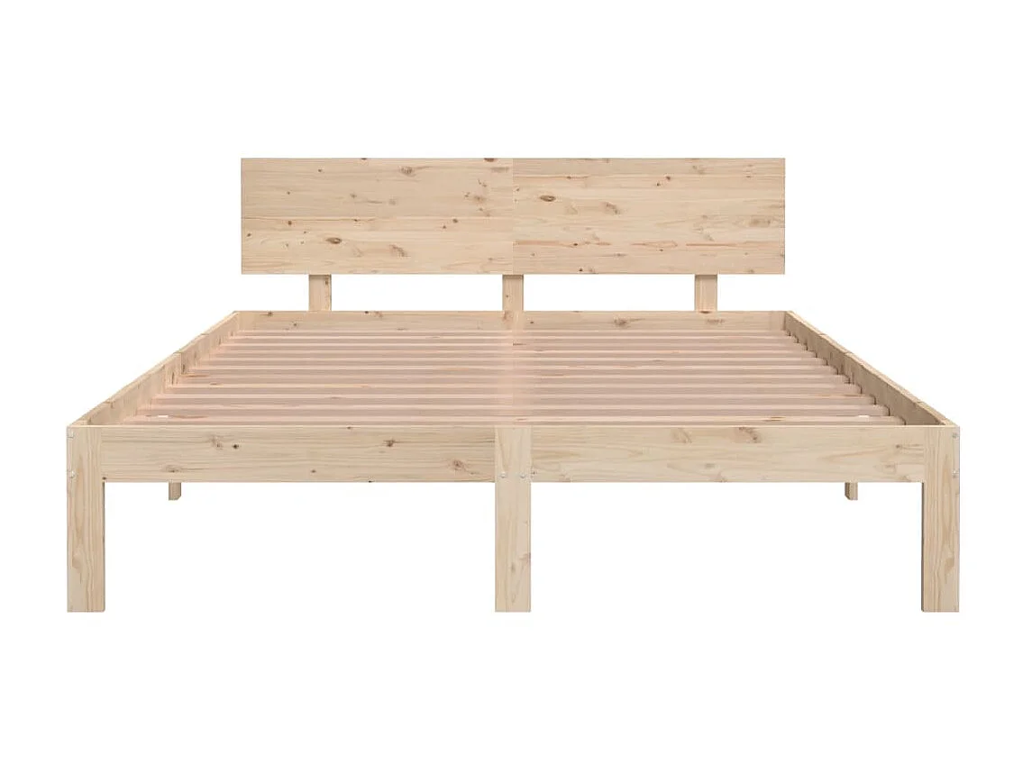 Lit Bois de pin massif 140x200 8