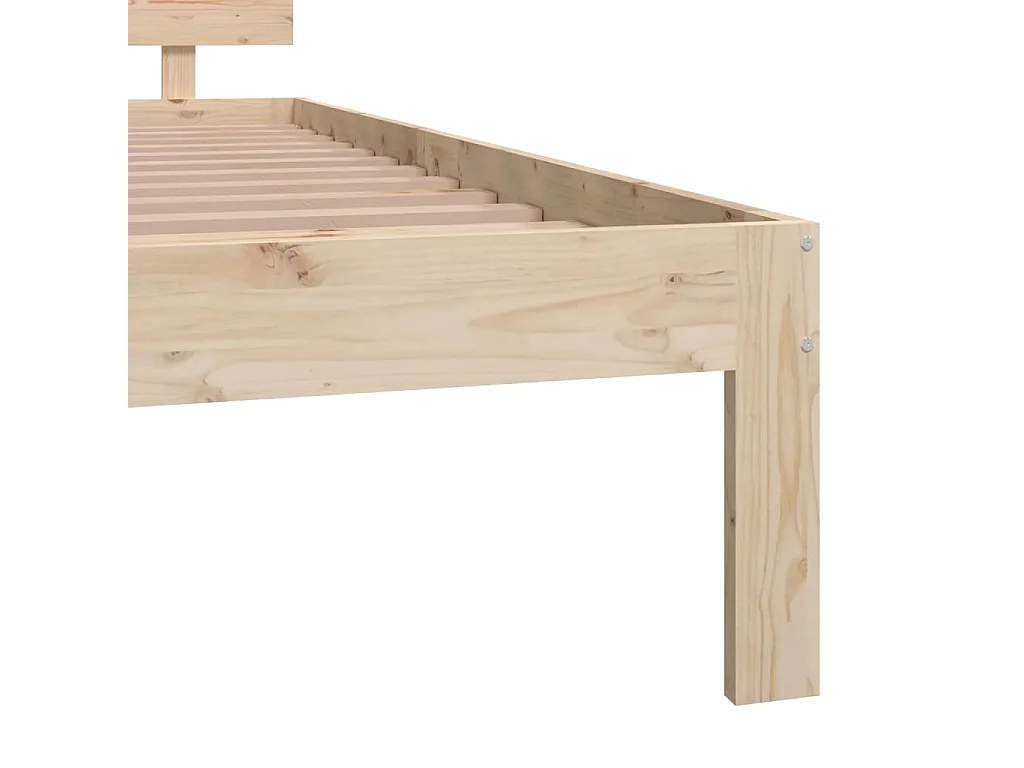 Lit Bois de pin massif 140x200 8