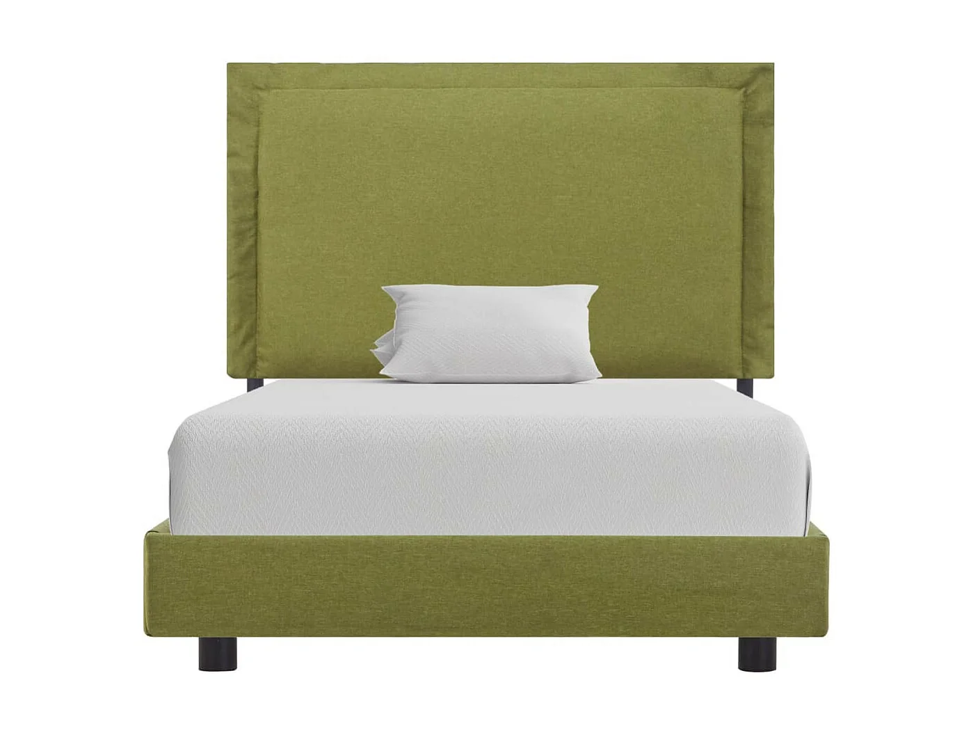 Lit Vert Tissu 90x200 3