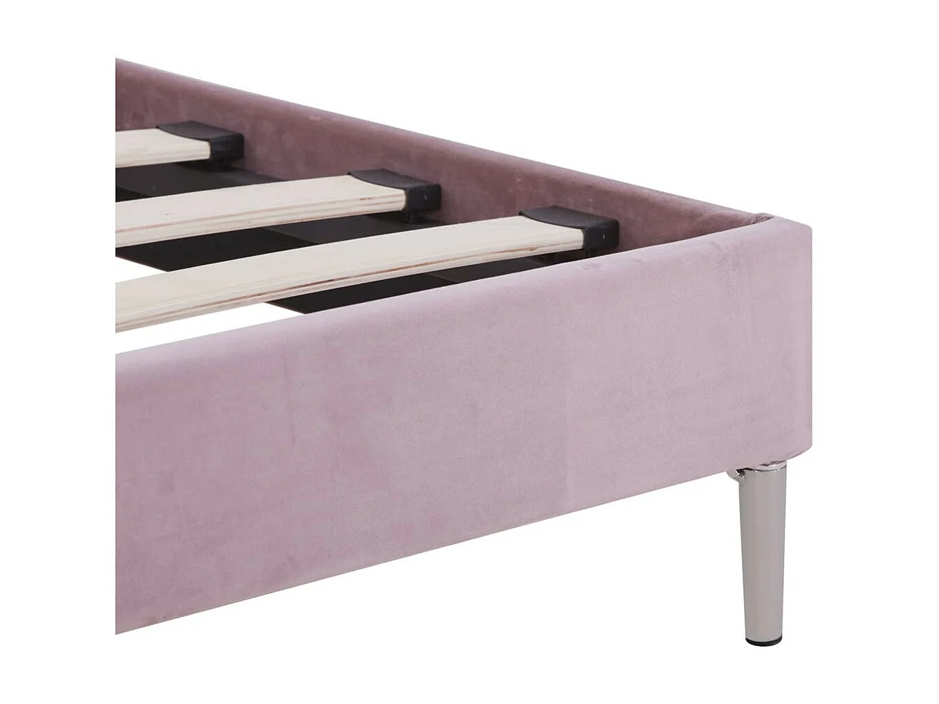 Lit avec LED Rose Tissu 180x200