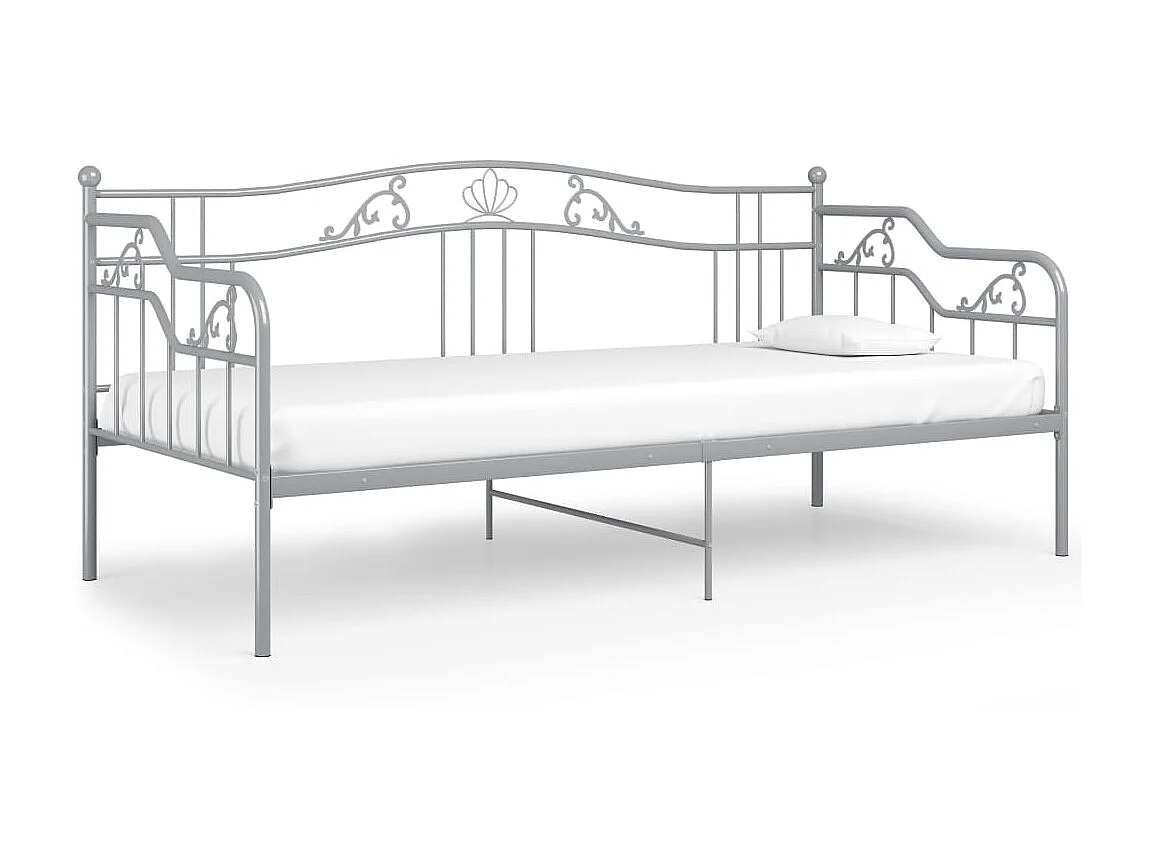 Canapé-lit Gris Métal 90x200 Paola