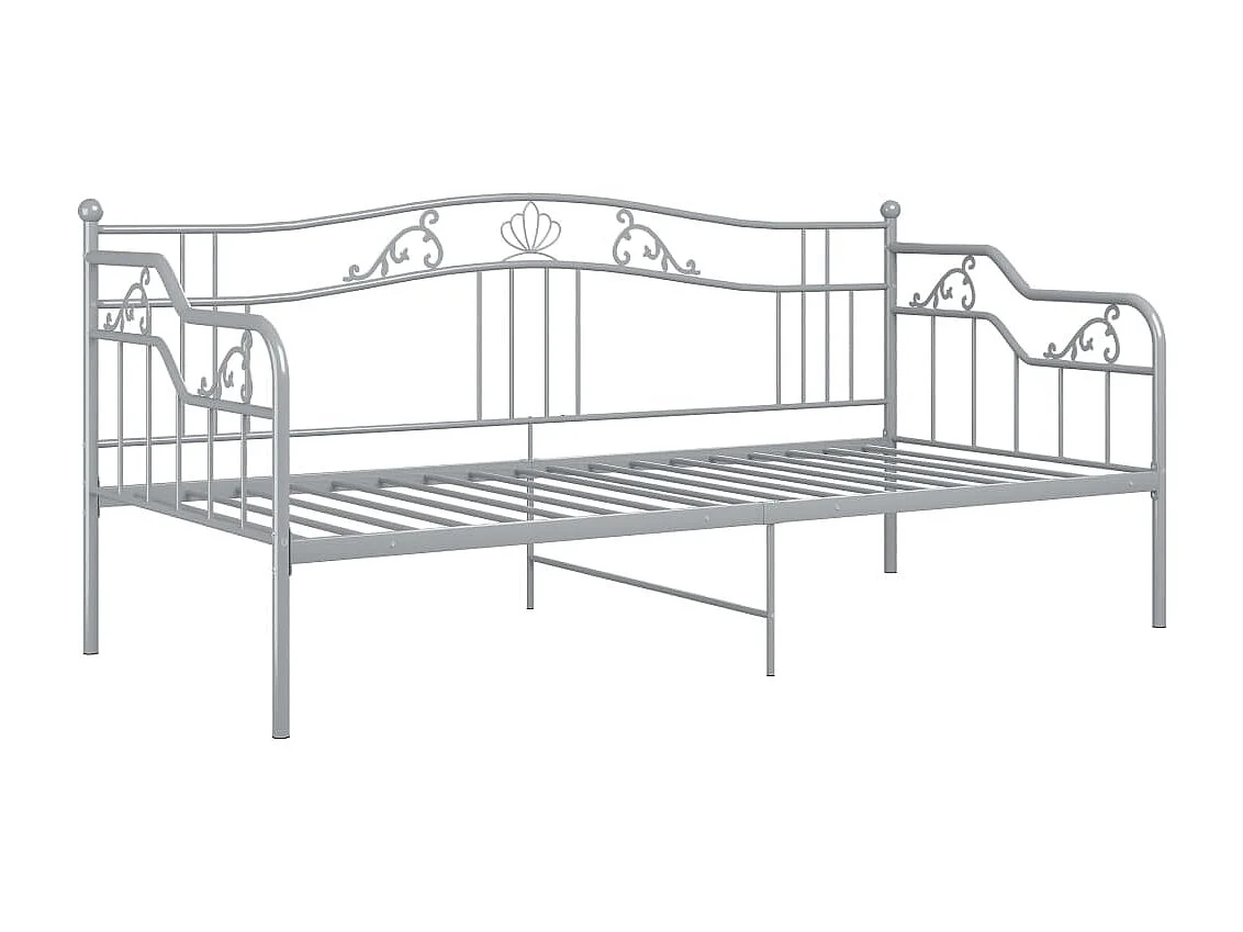 Canapé-lit Gris Métal 90x200 Paola