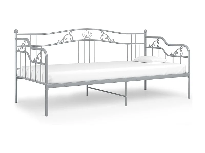 Canapé-lit Gris Métal 90x200 Paola