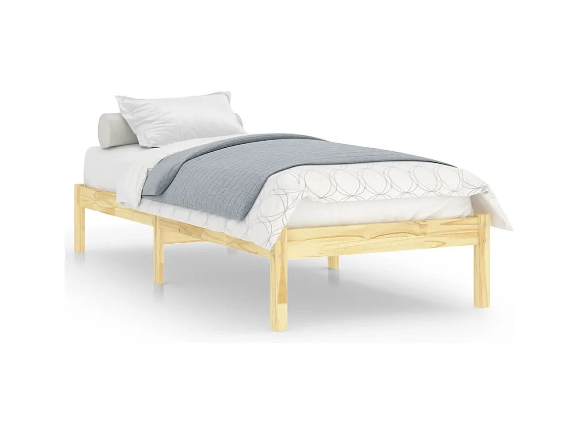 Lit Bois de pin massif 100x200