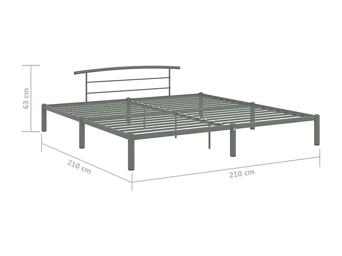 Lit Gris Métal 200x200 5