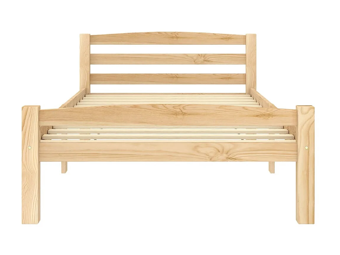 Lit Bois de pin massif 90x200 12