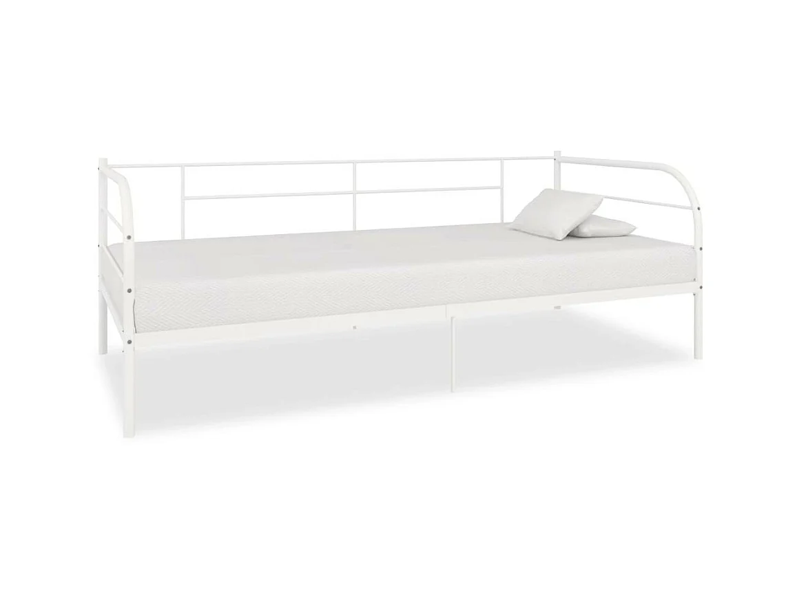 Lit de repos Blanc Métal 90x200