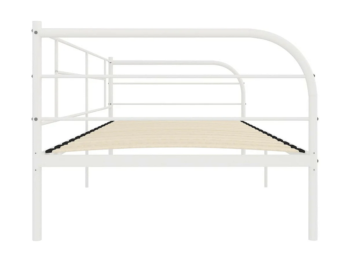 Lit de repos Blanc Métal 90x200