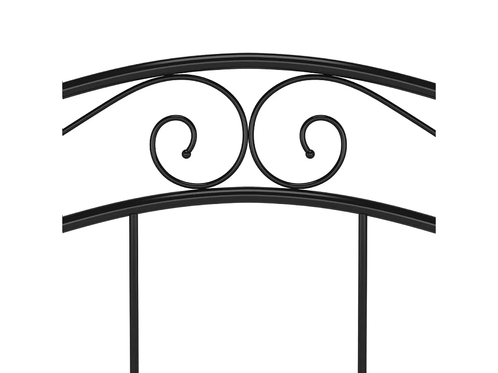 Lit Noir Métal 120x200 8