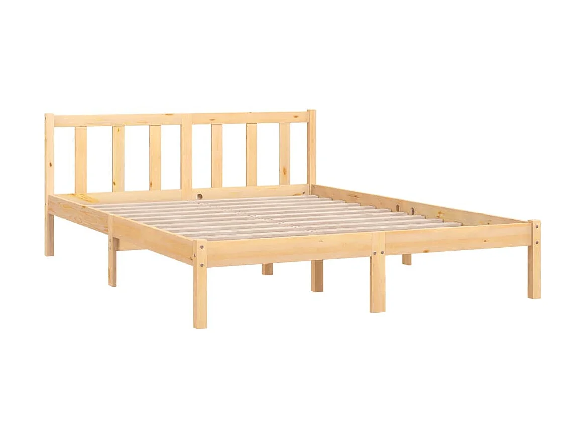 Lit Bois de pin massif 160x200 13