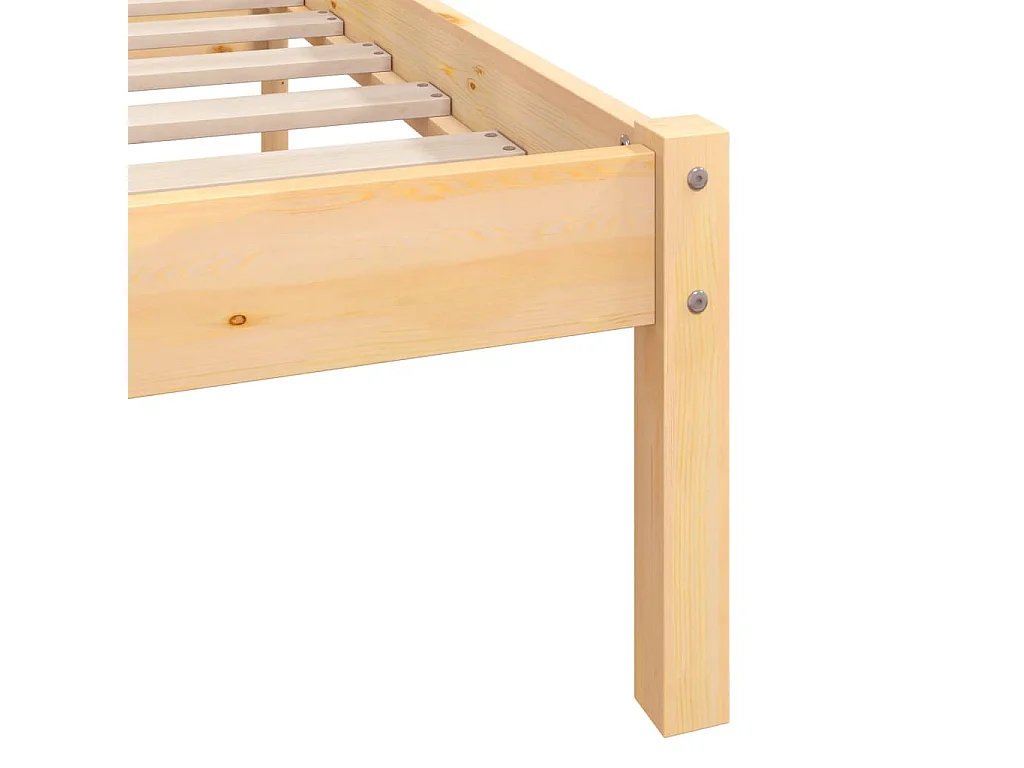 Lit Bois de pin massif 160x200 13