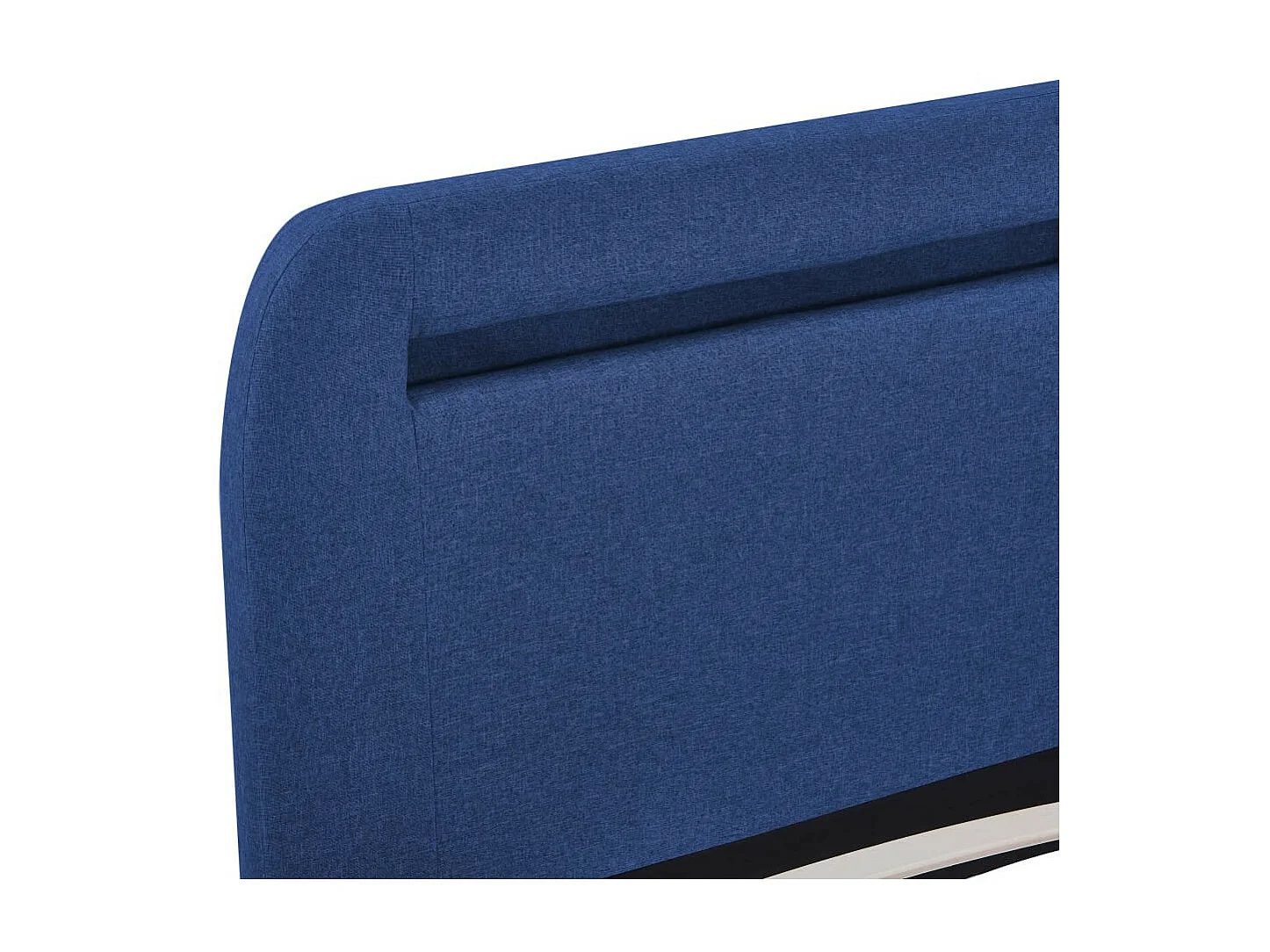 Lit avec LED Bleu Tissu 180x200