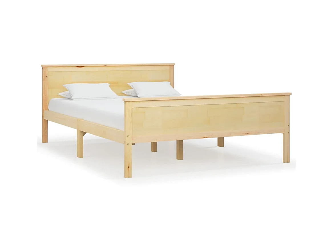 Llit Bois de pin massif 140x200