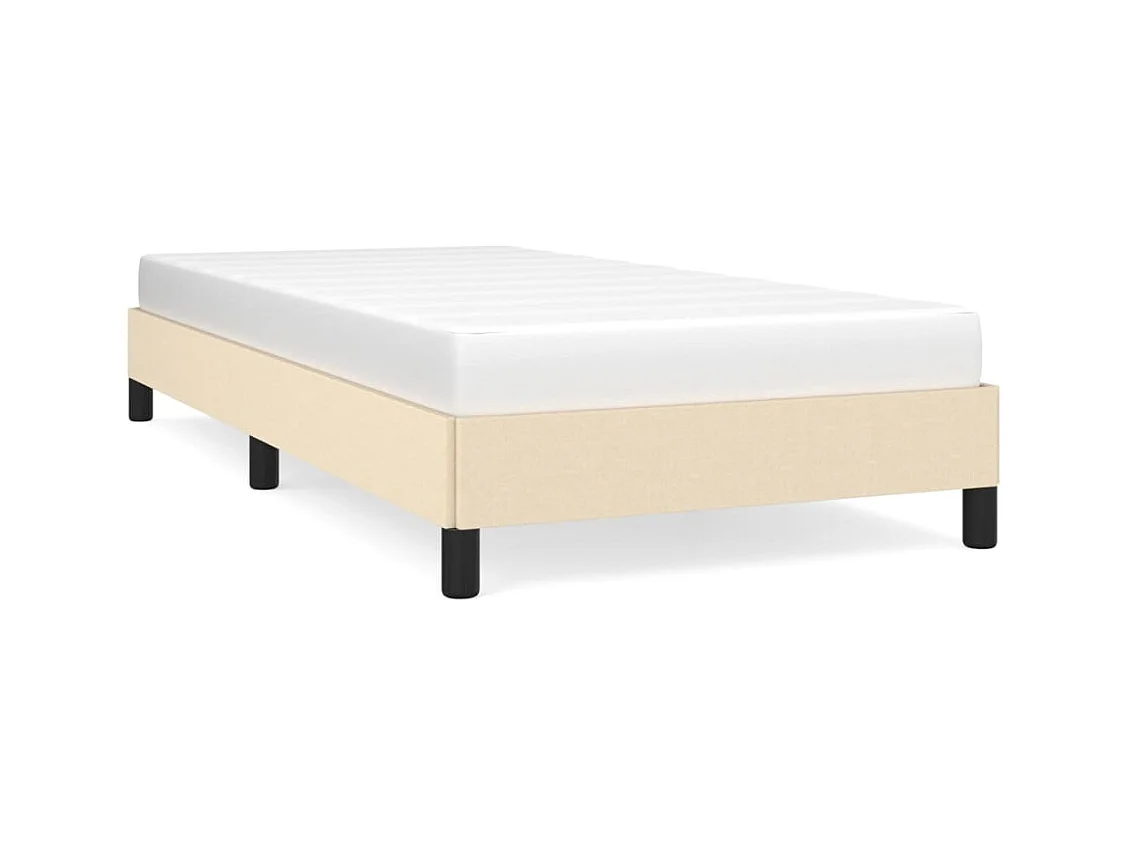 Lit Crème 100x200 Tissu