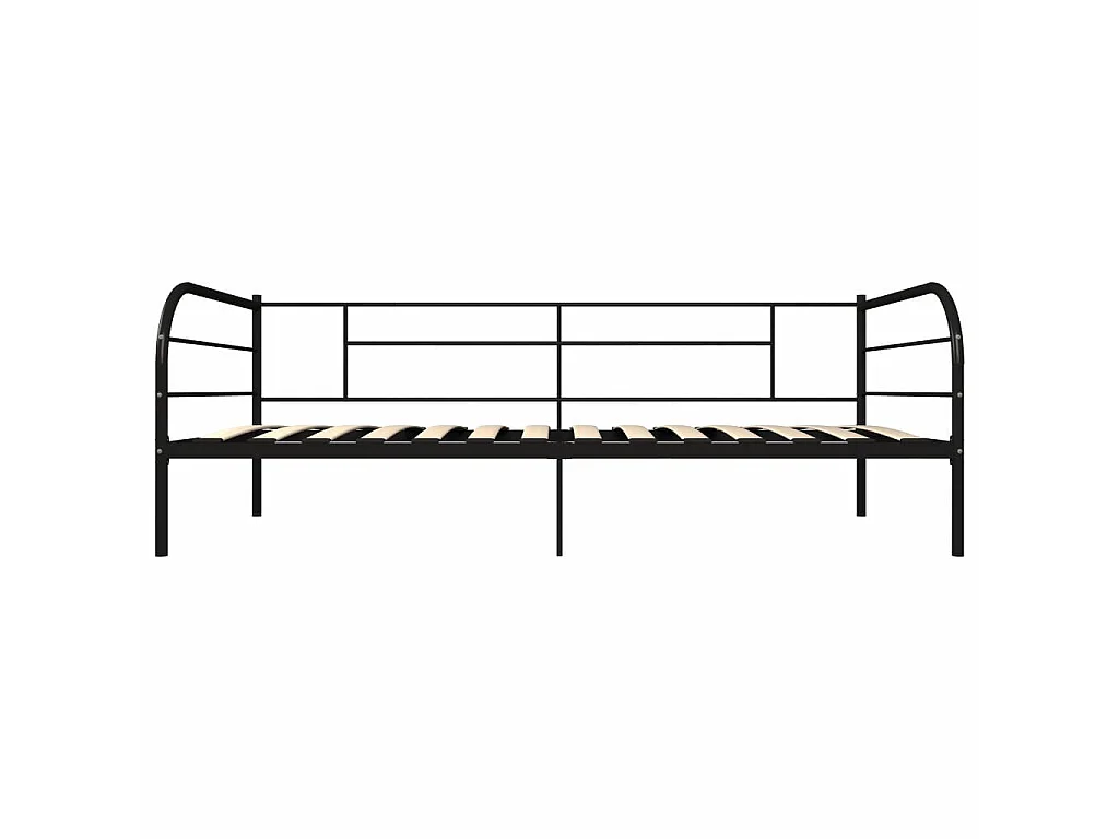 Lit de repos Noir Métal 90x200 2
