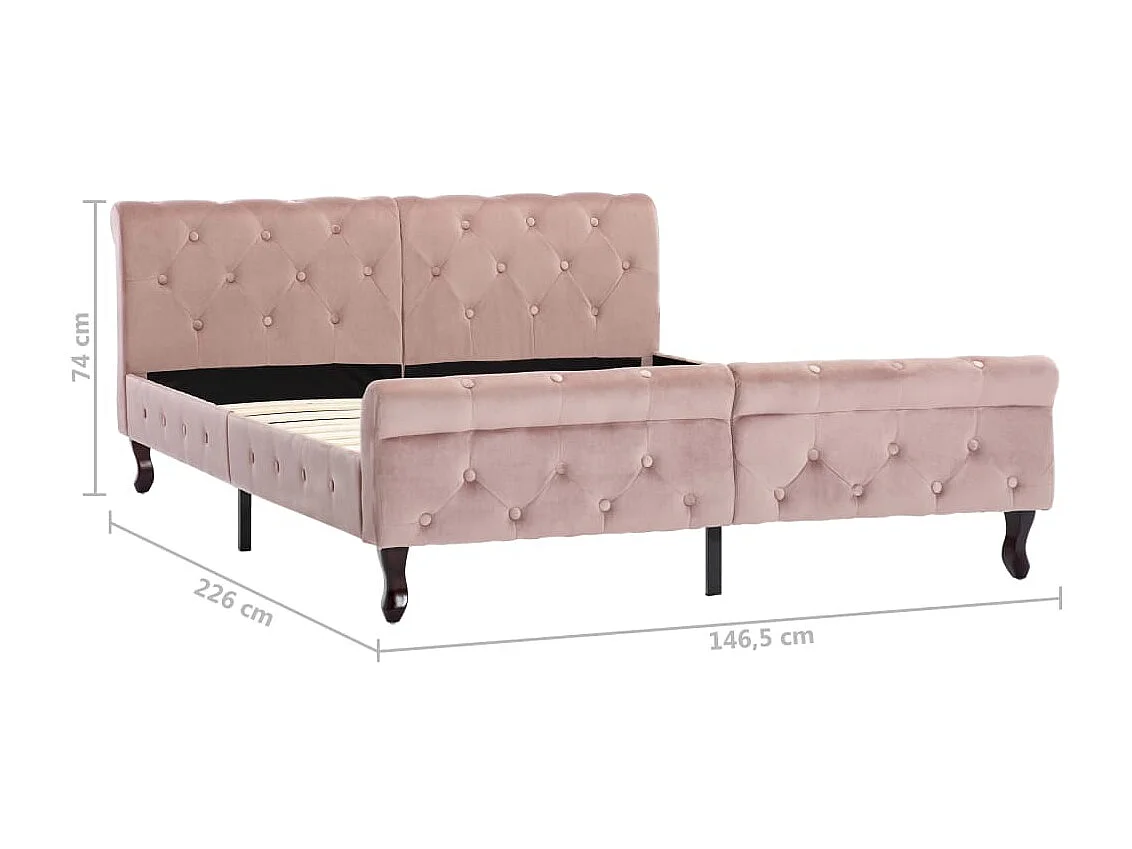 Lit Rose Velours 140x200