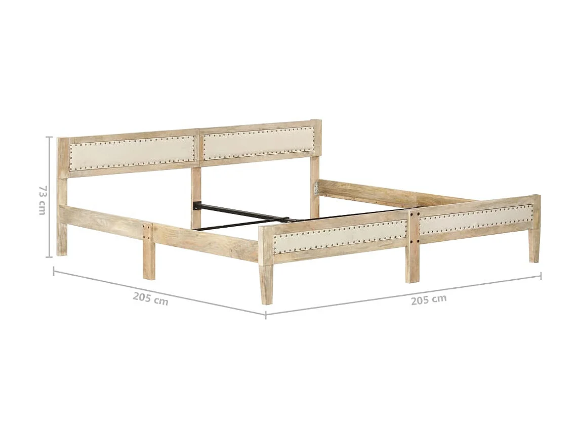 Lit Bois de manguier massif 200cm