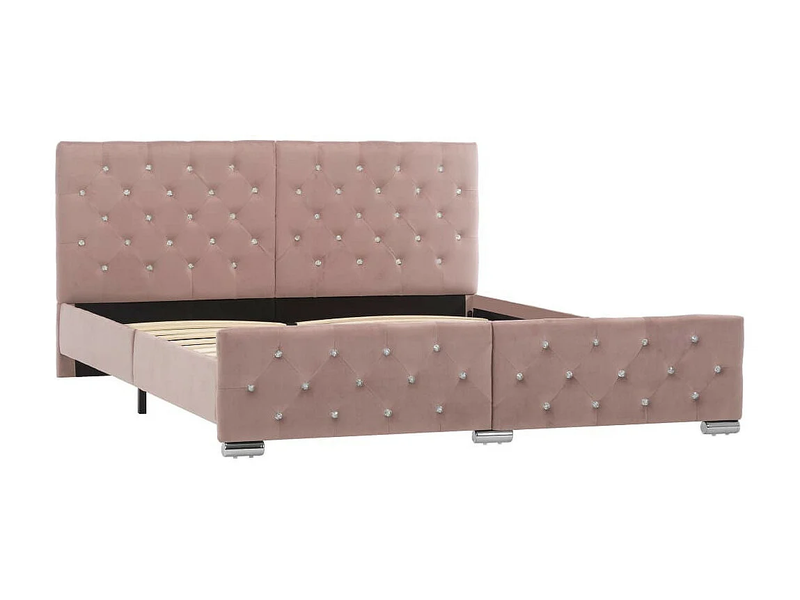 Lit Rose Tissu 160x200