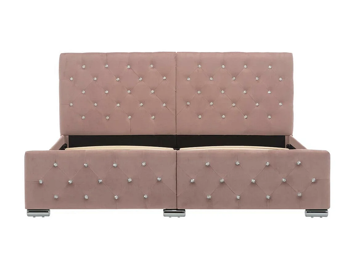 Lit Rose Tissu 160x200