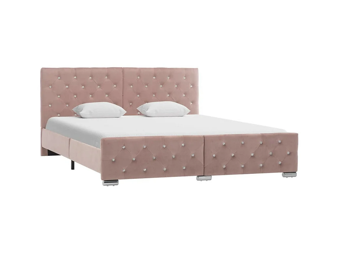 Lit Rose Tissu 160x200