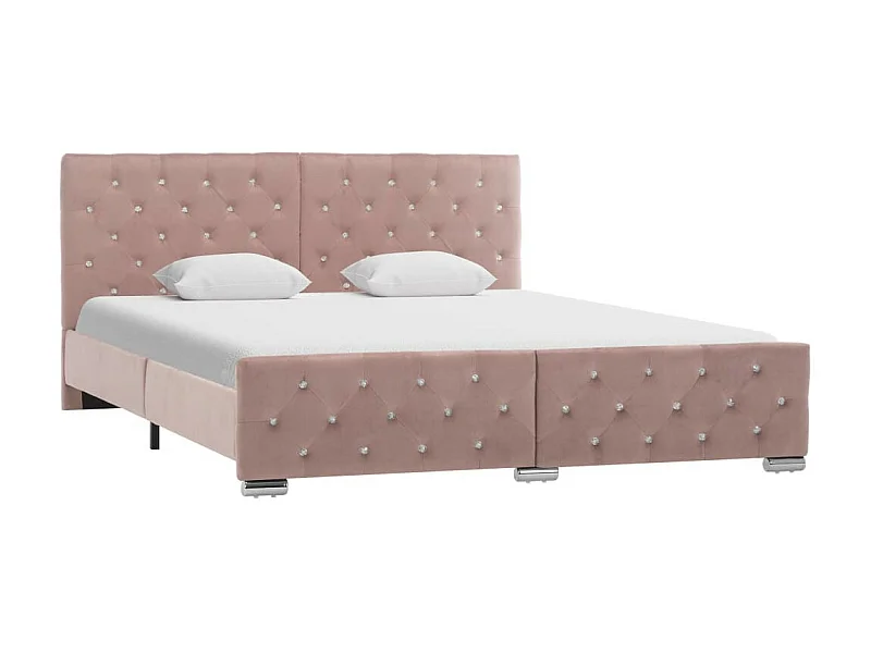 Lit Rose Tissu 160x200