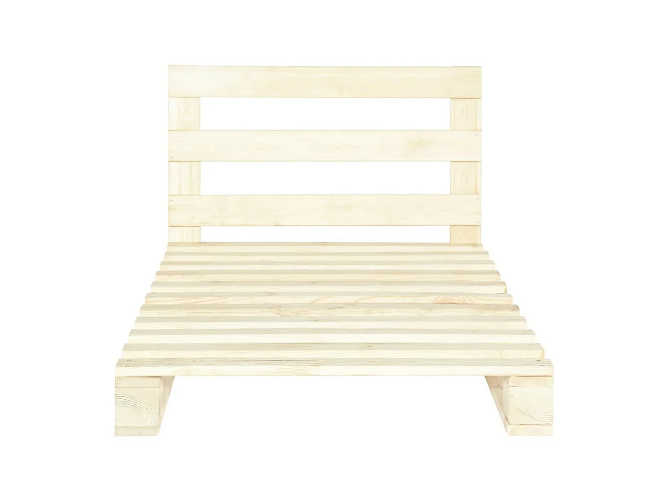 Lit de palette Bois de pin massif 90x200