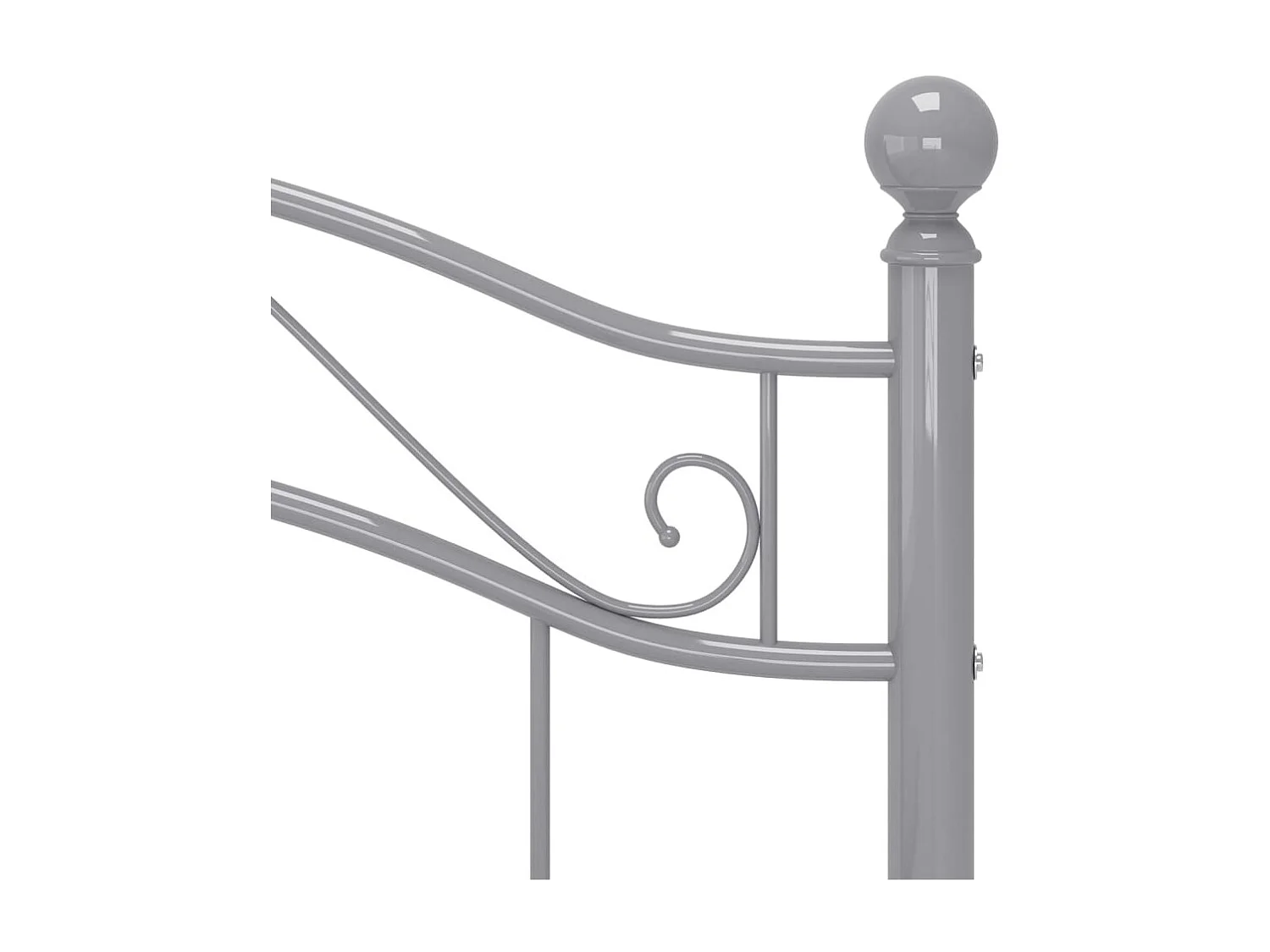 Lit Gris Métal 90x200 5