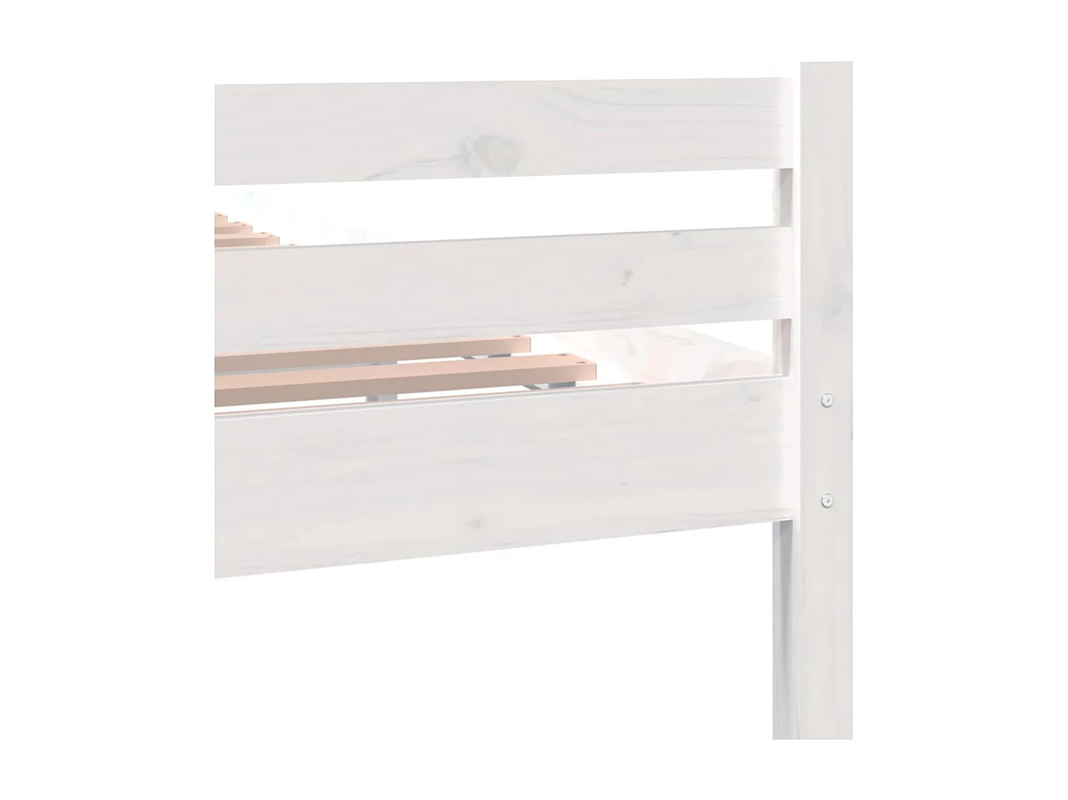 Lit Blanc Bois massif 200x200